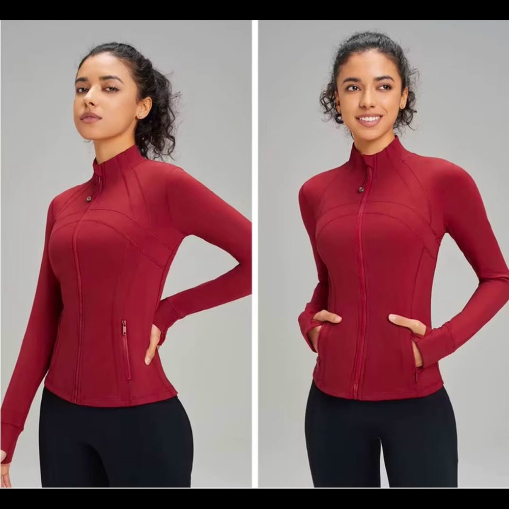 Women's Burgundy Utility Jacket